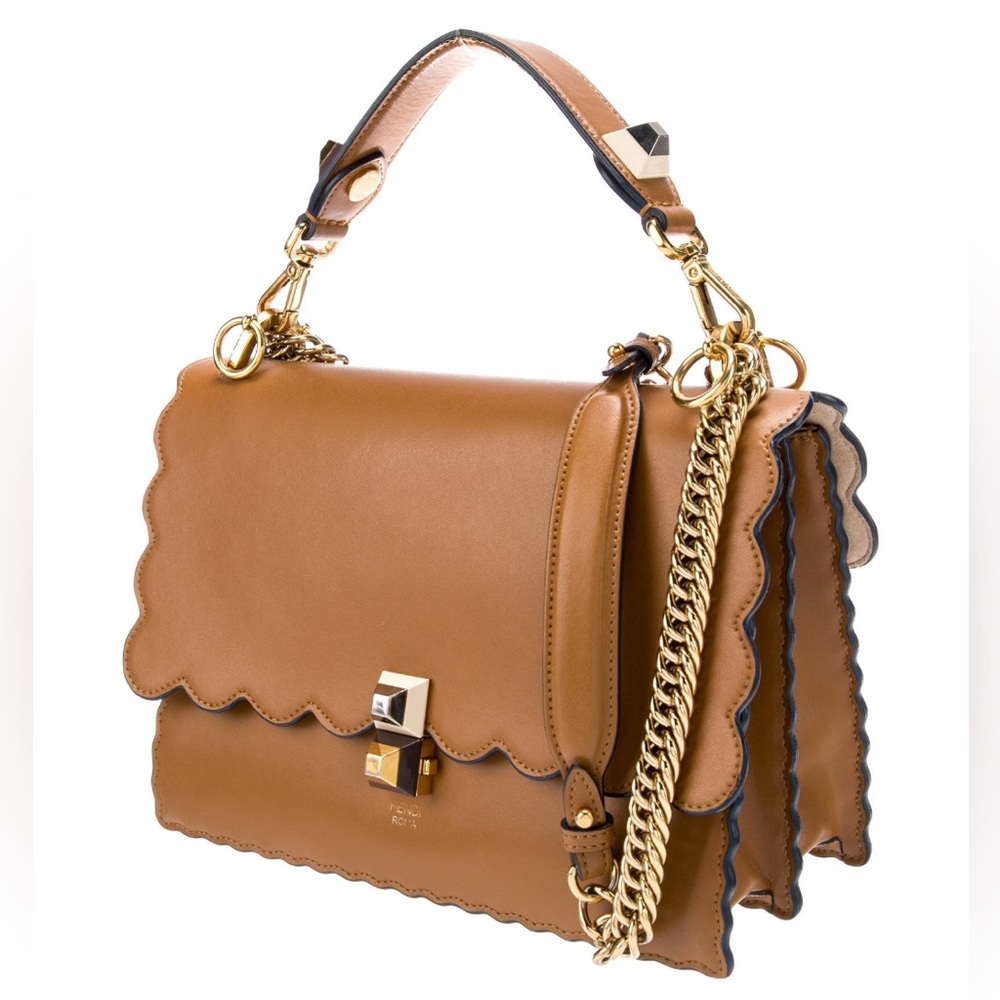 Fendi Tan Leather Shoulder Bag